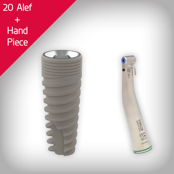 20 Alef implants + Hand piece